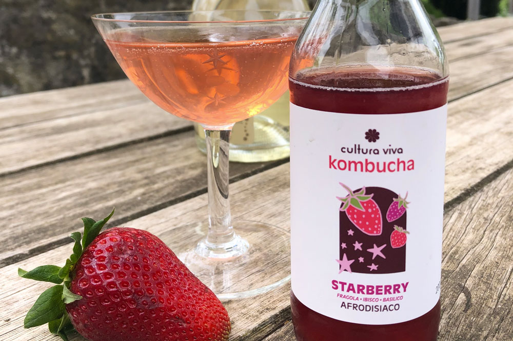 Forza, Vitalità e Benessere anche nei cocktails con cultura viva kombucha!